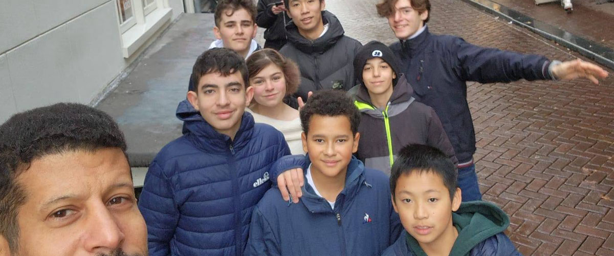 Jeunes escrimeurs du Cercle d'escrime Melun Val de Seine (CEMVS) en visite à Amsterdam
