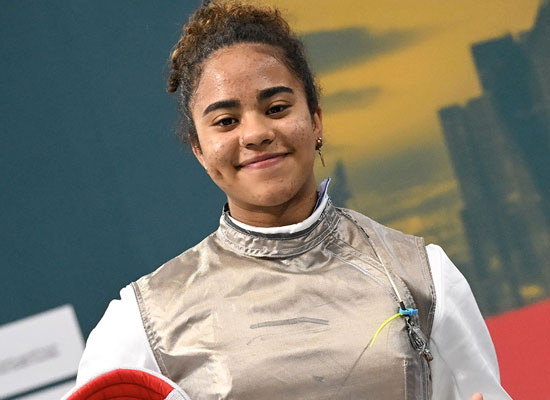 Marion Rousseau du Cercle d'escrime Melun Val de Seine (CEMVS)