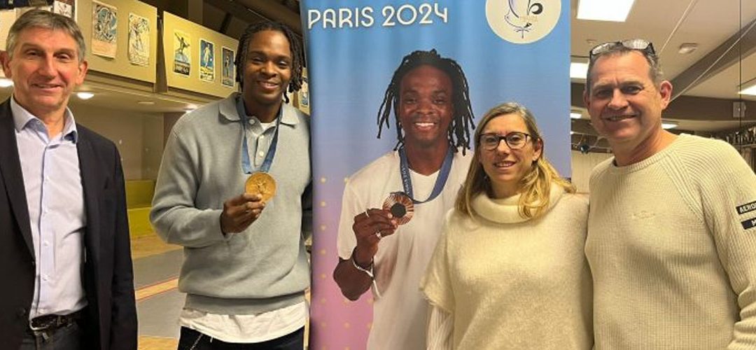 Célébration en l’honneur d’Enzo Lefort et de sa médaille olympique des Jeux de Paris 2024