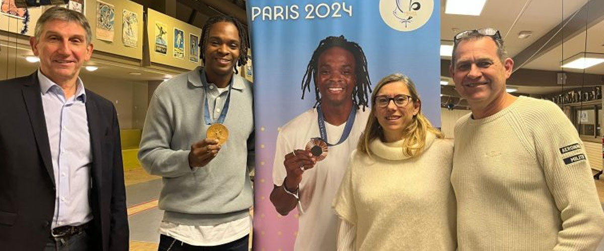 Célébration en l’honneur d’Enzo Lefort et de sa médaille olympique des Jeux de Paris 2024