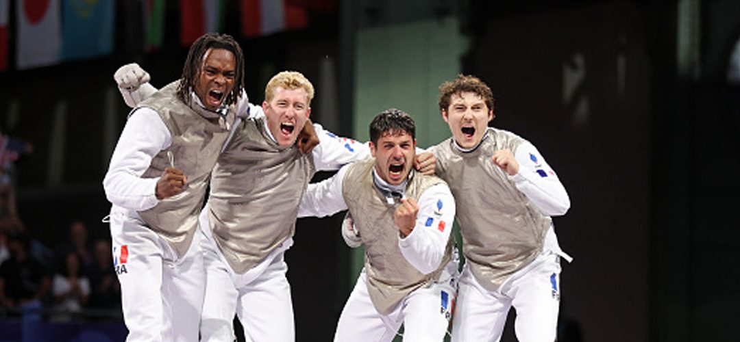 Enzo Lefort, médaillé de bronze par équipe aux Jeux Olympiques de Paris