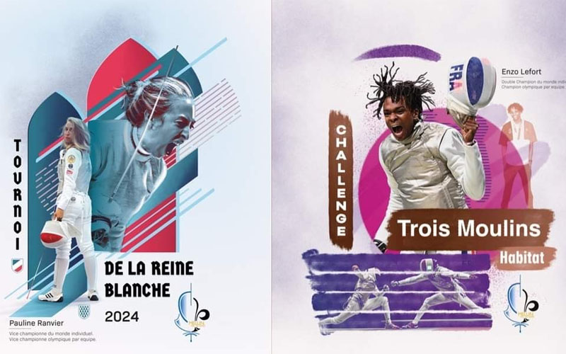affiches des épreuves nationales 2024 organisées par le CEMVS