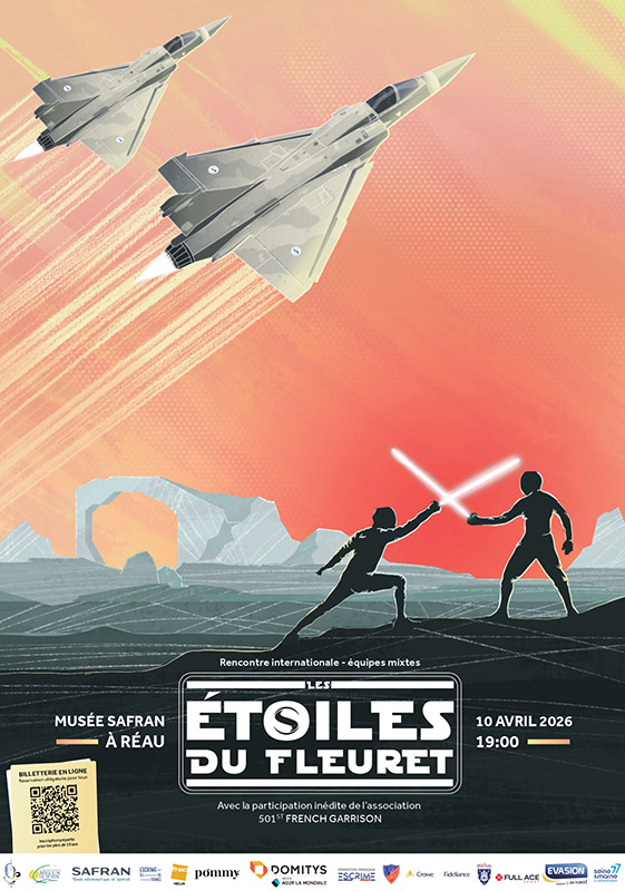 Affiche Etoiles du Fleuret Escrime melun